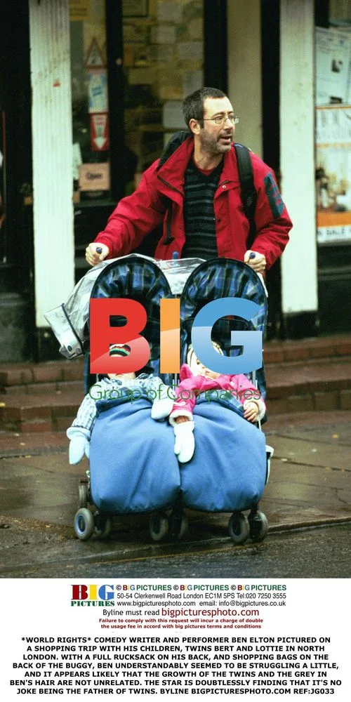 Ben Elton on Shopping Trip with Twins