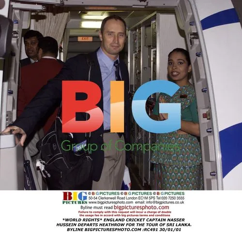 Nasser Hussein departs Heathrow for Sri Lanka tour
