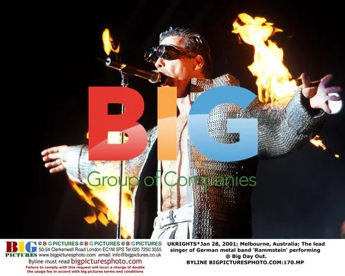 Rammstein Singer Performs at Big Day Out
