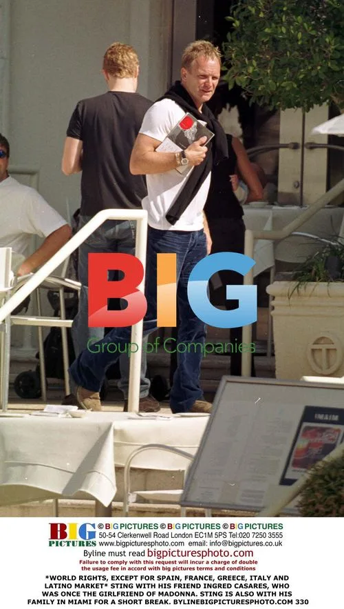 Sting and Ingred Casares in Miami