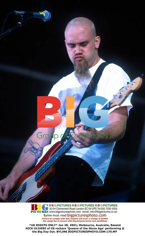 Nick Oliveri of Queens of the Stone Age at Big Day Out