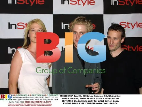 Jenna Elfman, Bryten Goss & Bodhi Elfman at In Style party