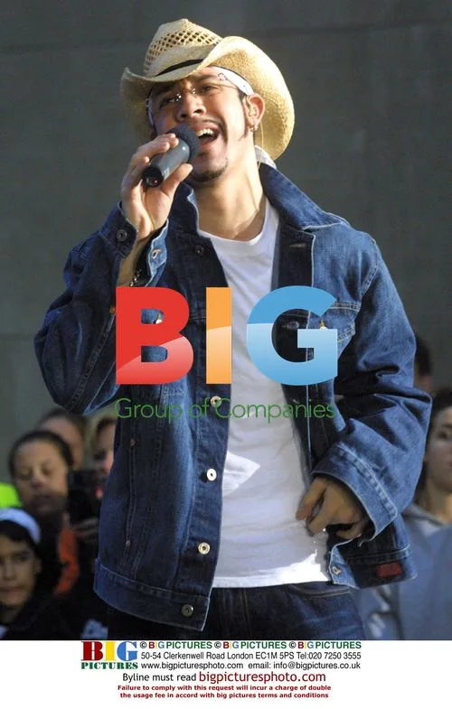 Backstreet Boy A.J. MCLEAN rehearses for 'Today Show'