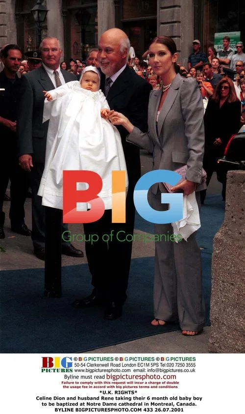 Celine Dion and Husband at Baby Baptism