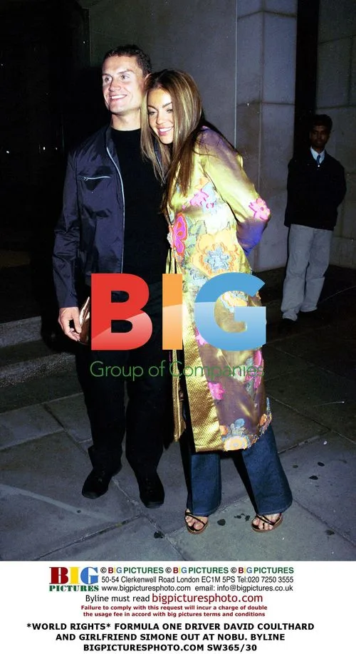 F1 Driver David Coulthard and Girlfriend Simone at Nobu