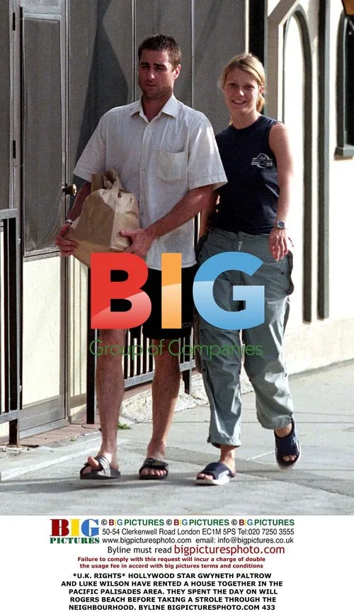 Gwyneth Paltrow and Luke Wilson spotted on beach