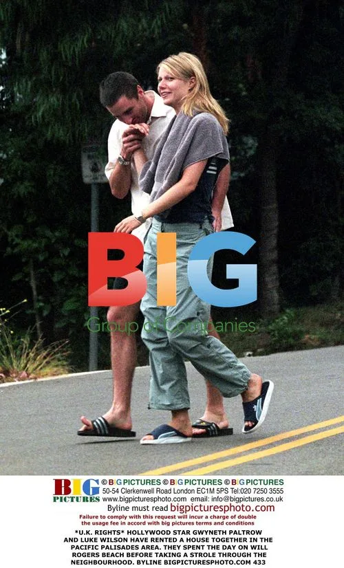Gwyneth Paltrow and Luke Wilson at Pacific Palisades