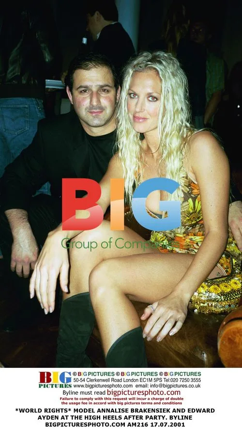 MODEL ANNALISE BRAKENSIEK AND EDWARDAYDEN AT HIGH HEELS AFTER PARTY