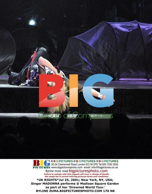 Madonna performs at Drowned World Tour concert