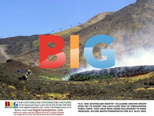 Villagers Divert Lava Flow Near Mount Etna