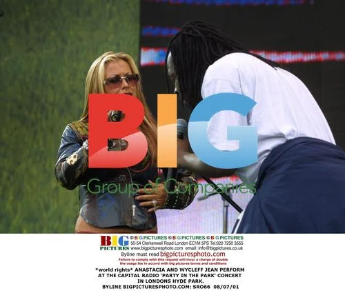 Anastacia and Wycleff Jean at Party in the Park