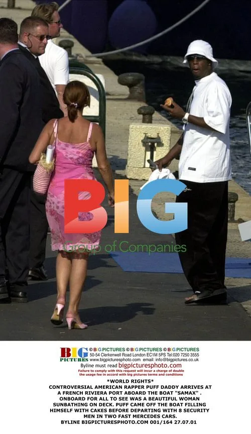 Puff Daddy arrives at French Riviera port
