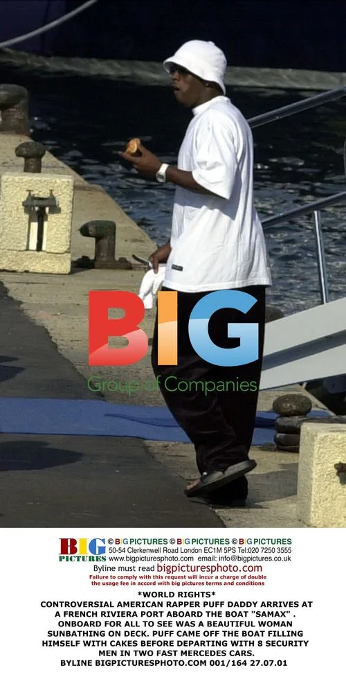 Puff Daddy arrives at French Riviera port