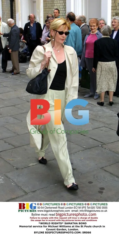 Samantha Bond attends memorial service