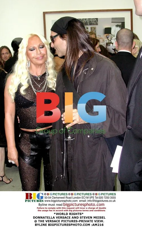 Donatella Versace & Steven Meisel at Versace Picture Private View
