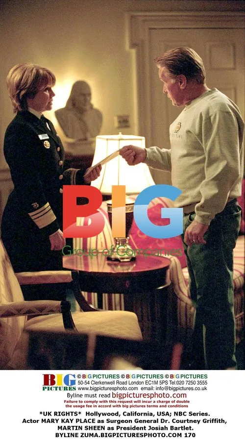 Mary Kay Place and Martin Sheen on Set