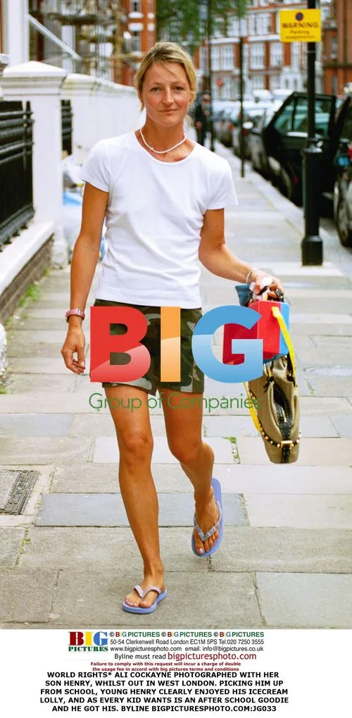 Ali Cockayne with son Henry in West London