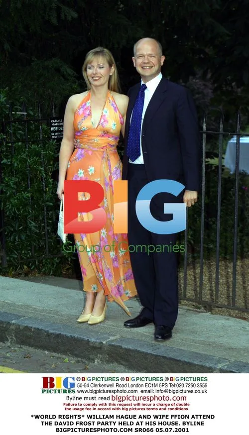 William Hague and Wife Ffion at David Frost Party