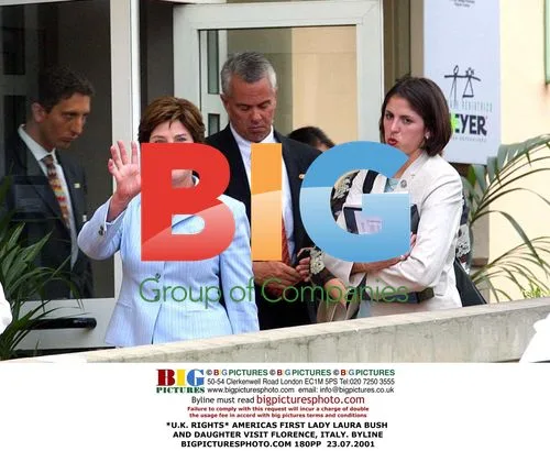 Laura Bush and daughter visit Italy