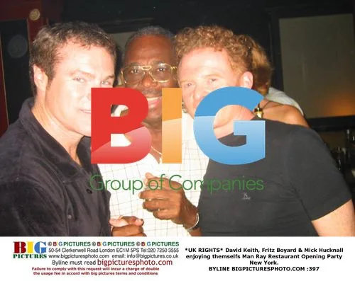 David Keith, Fritz Boyard & Mick Hucknall at Man Ray Restaurant Opening