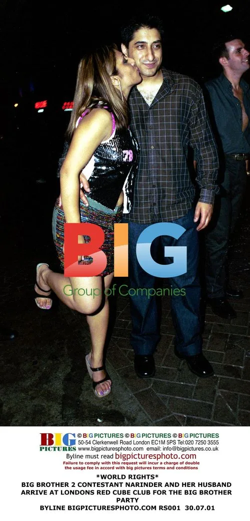 Narinder and Husband at Big Brother Party