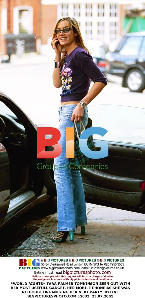 Tara Palmer-Tomkinson with Mobile Phone