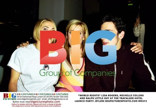 LISA ROGERS, MICHELLE COLLINS AND RALPH LITTLE at TRAFALGER HOTEL LAUNCH PARTY