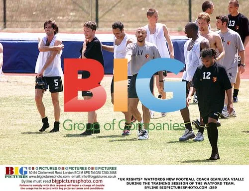 Watford's New Coach Gianluca Vialli at Training