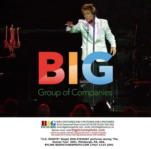 Rod Stewart Performs on 'The Human Tour' 2001