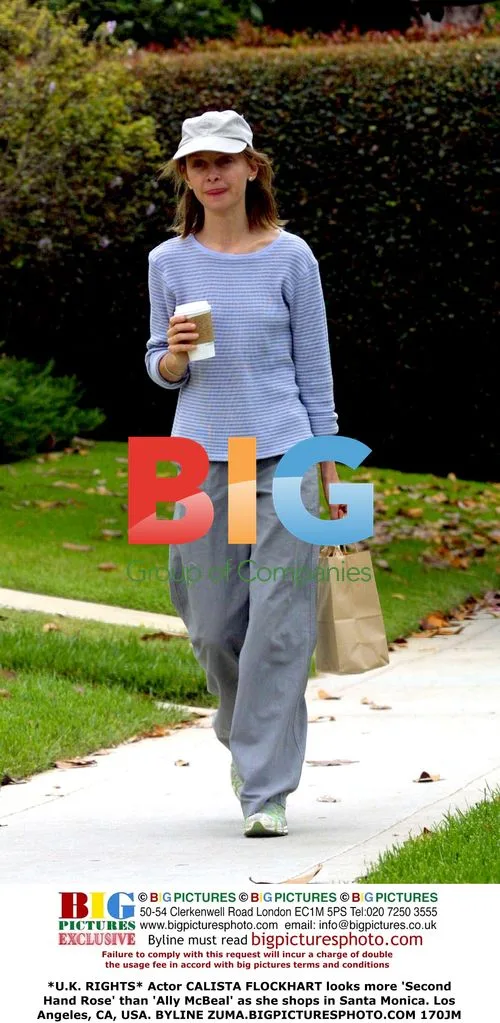 Calista Flockhart Shopping in Santa Monica