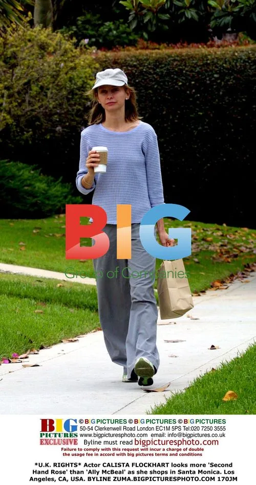 Calista Flockhart goes grunge shopping in Santa Monica