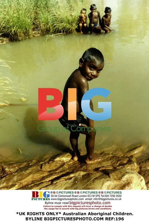 Australian Aboriginal Children Swimming