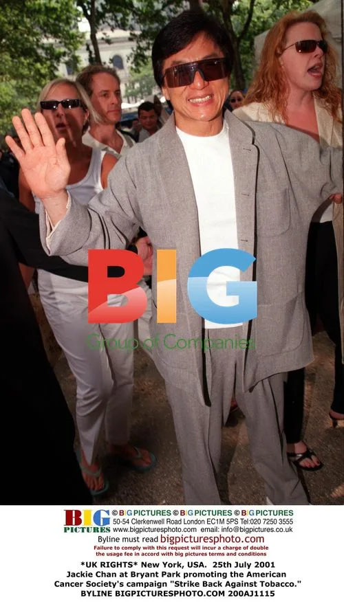 Jackie Chan at Bryant Park cancer event
