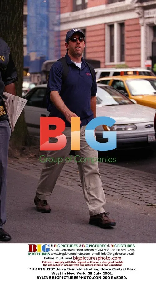 Jerry Seinfeld strolling in Central Park West