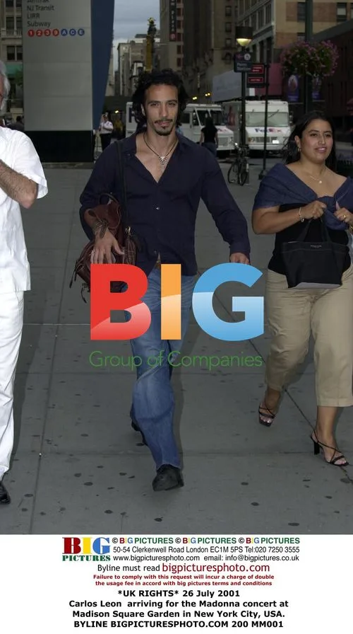 Carlos Leon arriving for Madonna concert