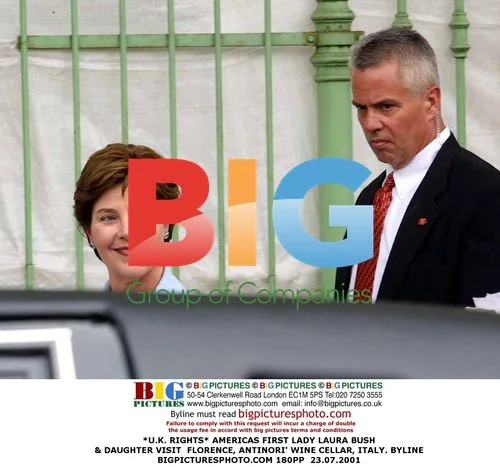 First Lady Laura Bush & Daughter Visit Italy