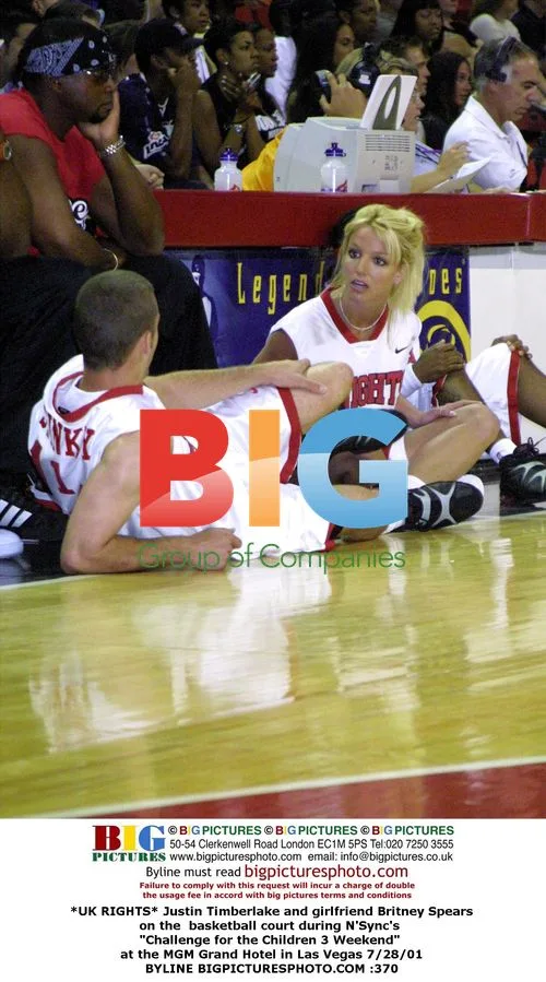 Justin Timberlake and Britney Spears at N'Sync Event