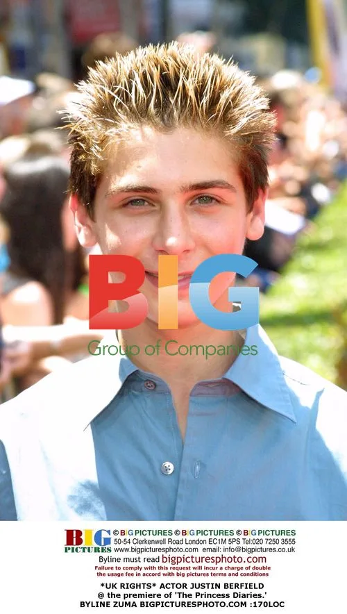 Actor Justin Berfield at The Princess Diaries premiere