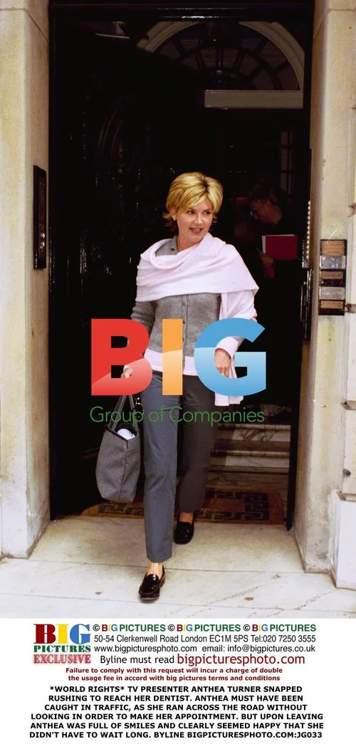 Anthea Turner Rushing to Dentist Appointment