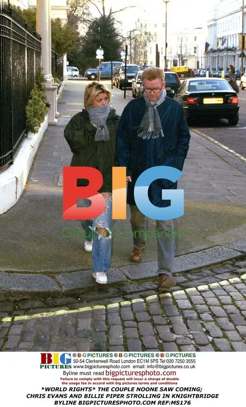 Chris Evans and Billie Piper in Knightsbridge