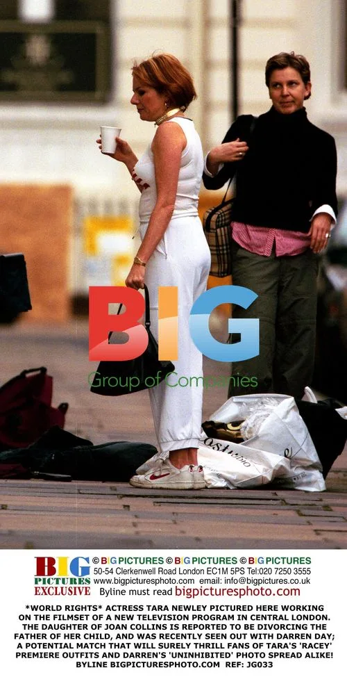 Tara Newley on TV Filmset in London