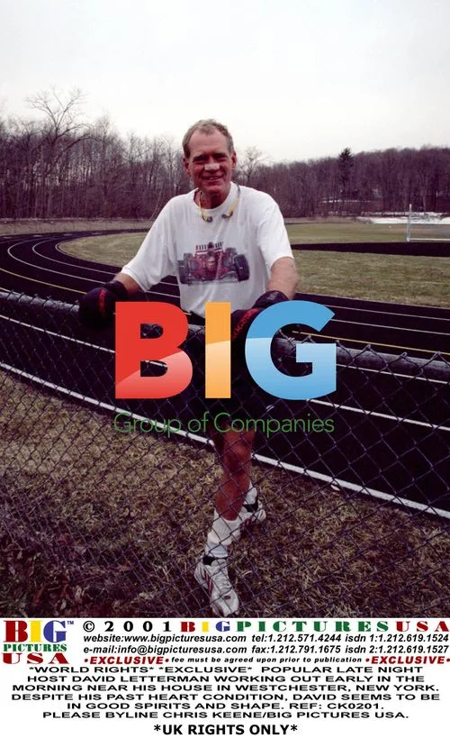 David Letterman Exercising in New York