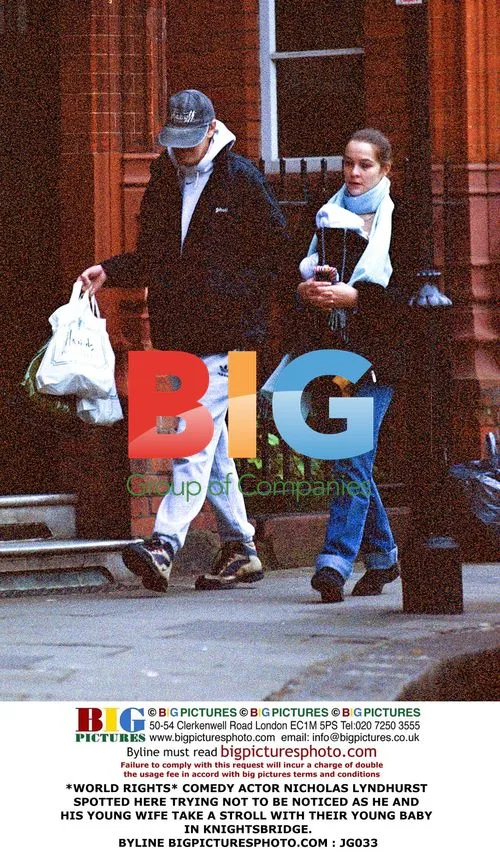Nicholas Lyndhurst and family out in Knightsbridge