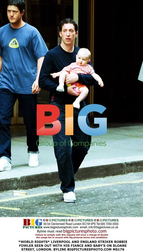 Robbie Fowler Out with Fiance and Baby in London
