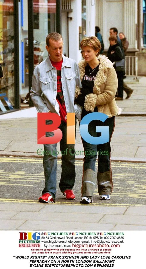 Frank Skinner and Caroline Ferraday in North London