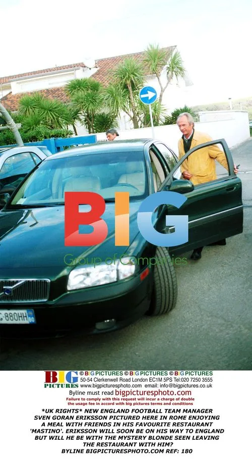 Sven Goran Eriksson Enjoys Meal in Rome