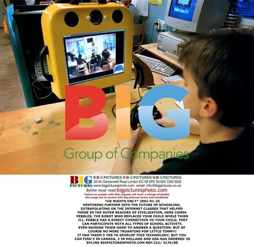 Pebbles the Robot replaces sick child