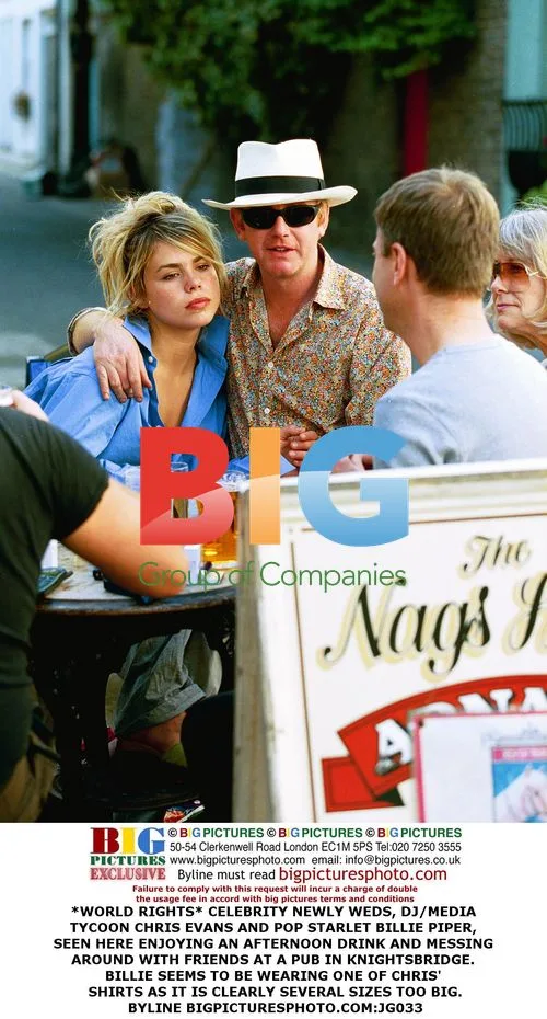 Chris Evans and Billie Piper at Pub