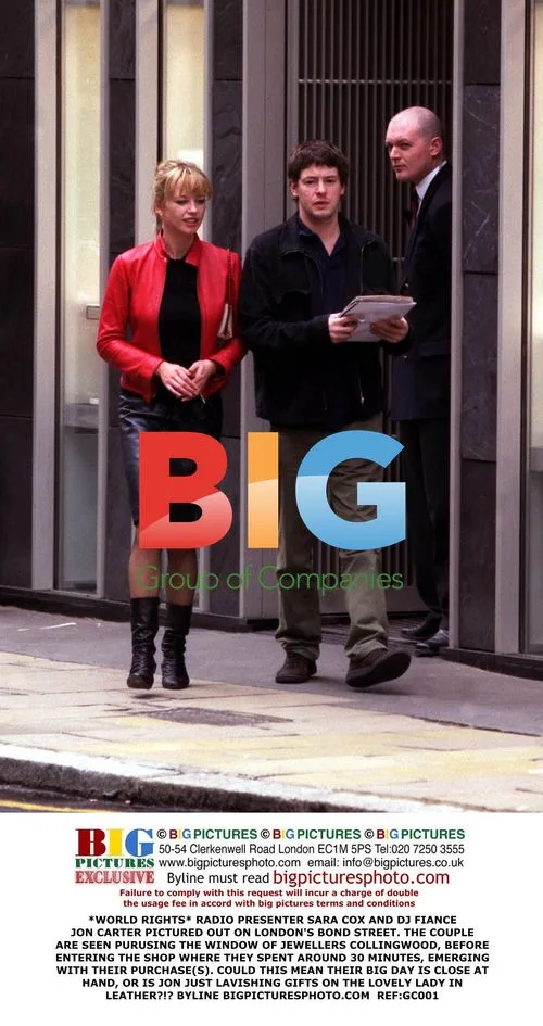 Sara Cox and Jon Carter Out on Bond Street