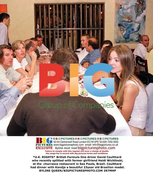 David Coulthard Has Dinner with Brasilian Model